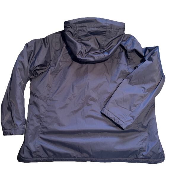 LL Bean Winter‎ Warmer Jacket 3x Sherpa Fleece Lined Coat Plus Size Navy 271138 - Picture 9 of 11